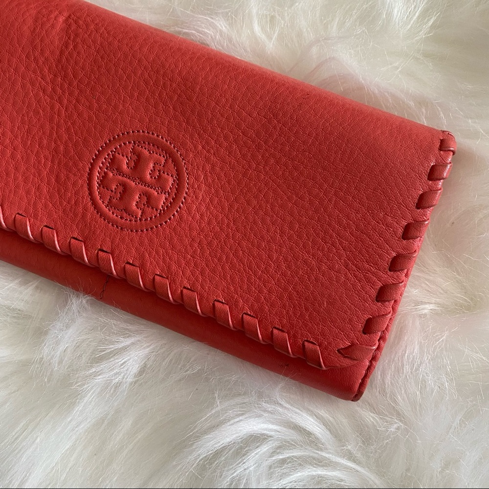Bright Coral Tory Burch Wallet